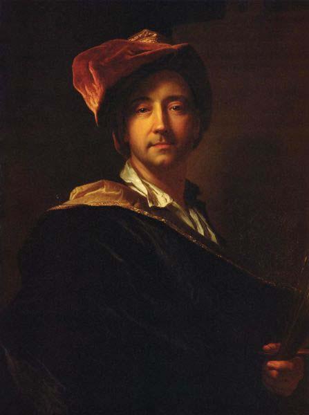 Hyacinthe Rigaud Self portrait oil painting image